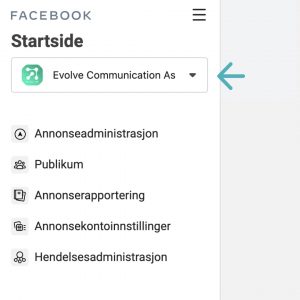 Business manager dropdown facebook pixel