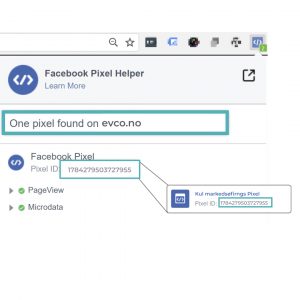 Business manager facebook pixel hjelper Chrome Extention