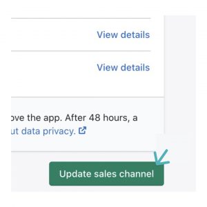 Facebook pixel i Shopify nettbutikk oppdater salgskanal