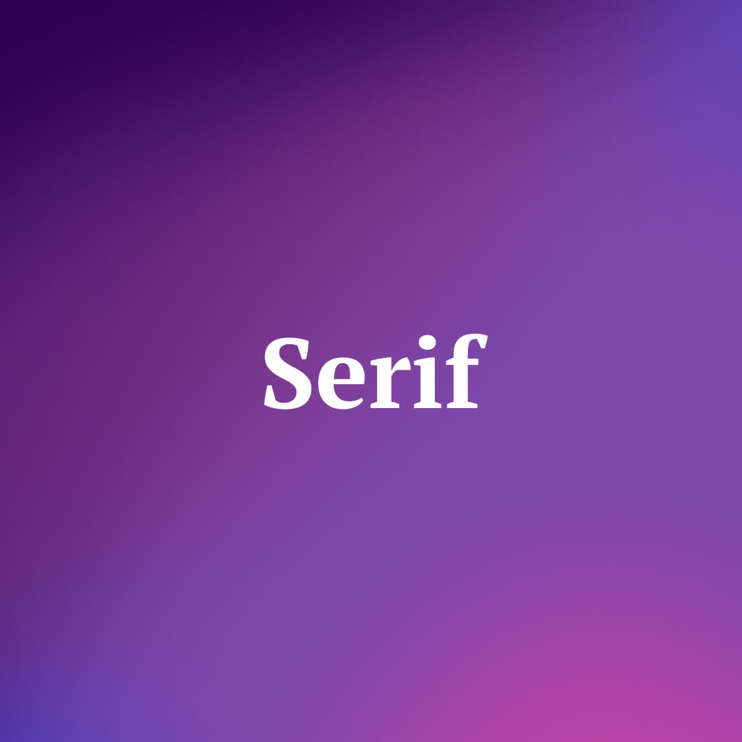 Serif font - PT Serif